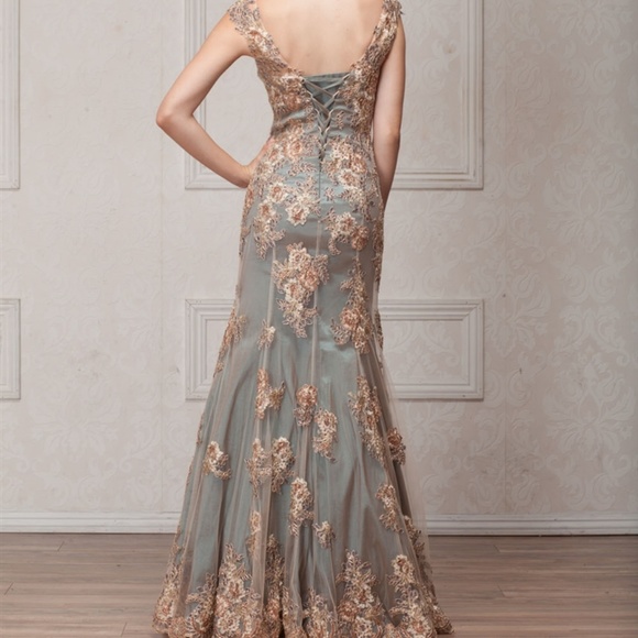 AMELIA Dresses New Khaki Color Formal Mother Of The Bride Dress 66